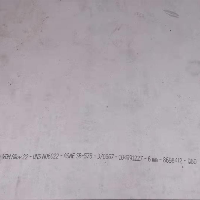 Asme Sb 575 Uns N06022 Hastelloy Plate C 22 Alloy 0.03mm 1