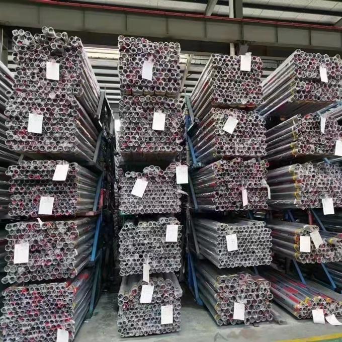 Annealed Round 304 Stainless Steel Welded Pipe With PVC Foil Finish BA Bright 0